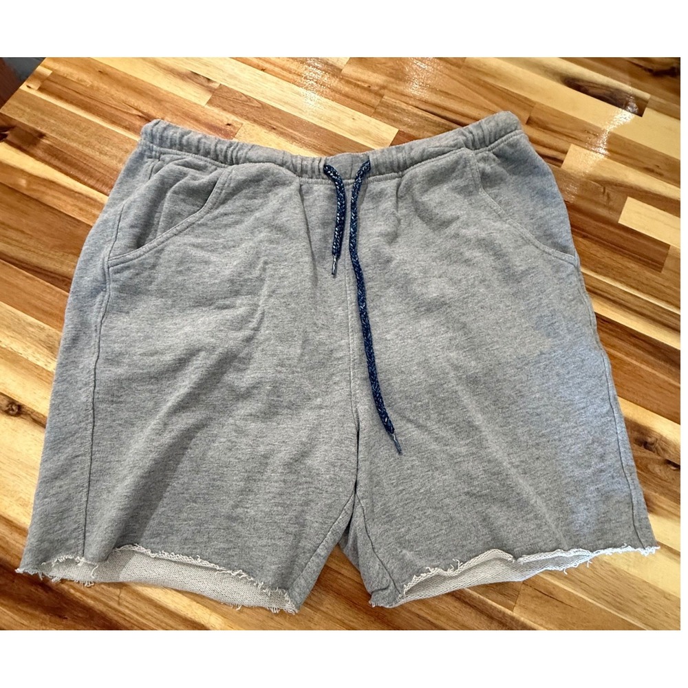 FP Movement Sweat Shorts Women Medium Gray Excellent Raw Hem Drawstring Pockets
